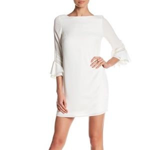 Ruffle Sleeve Dress with Lace